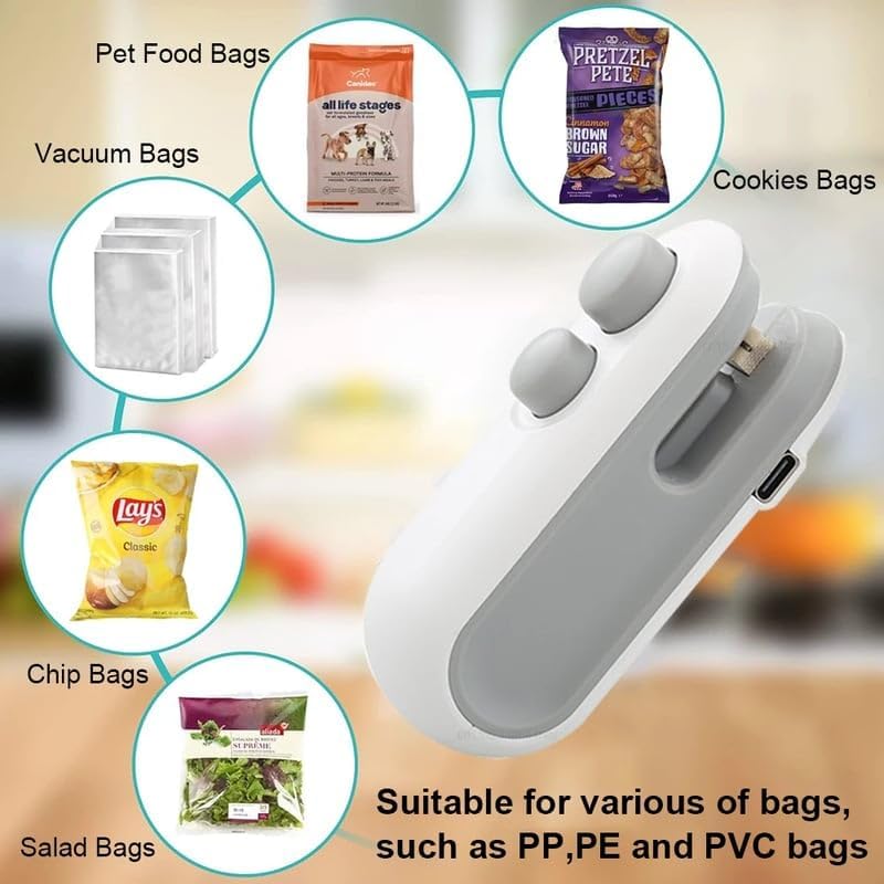 Mini Handheld Bag Sealer for Keeping Food Fresh